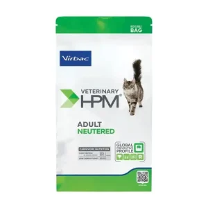 Hrană uscată cu porc și pui, pentru pisici adulte sterilizate, Virbac Cat HPM Adult Neutered, sac 1.5kg