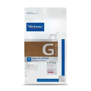 Hrană dietetică pentru câini Virbac HPM Dog Gastro Digestive Support G1, sac 3 kg