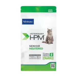 Hrană uscată pentru pisici senioare, cu vârsta de peste 10 ani, sterilizate, Virbac Cat HPM Adult Neutered, sac 1,5kg